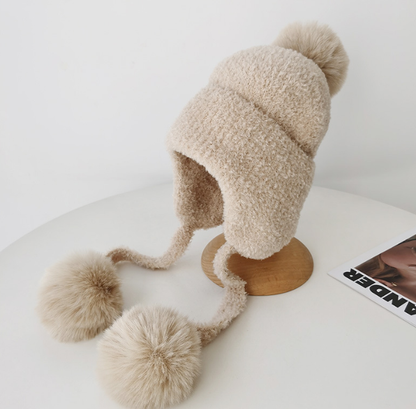 Cute Campus Zaihuile Thermal Knitting Woolen Cap
