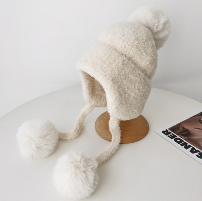 Cute Campus Zaihuile Thermal Knitting Woolen Cap