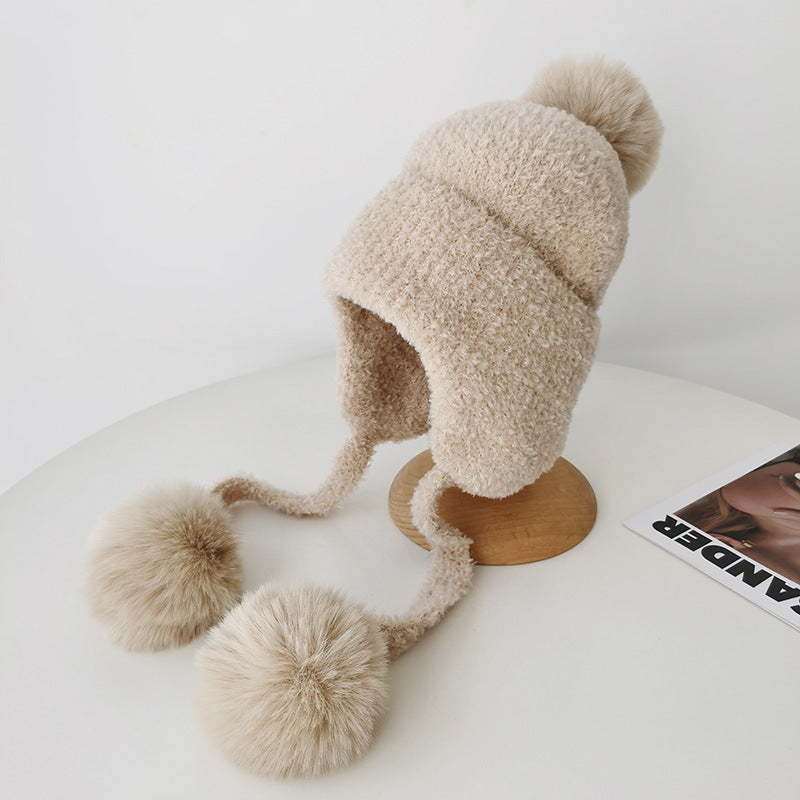 Cute Campus Zaihuile Thermal Knitting Woolen Cap