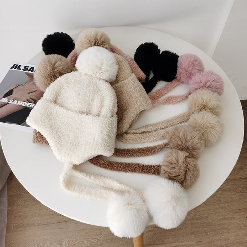 Cute Campus Zaihuile Thermal Knitting Woolen Cap