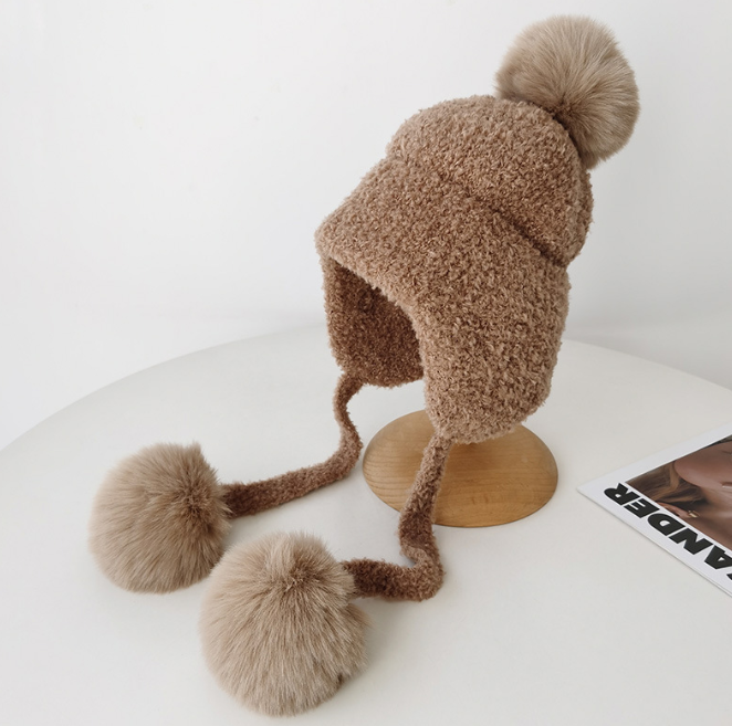 Cute Campus Zaihuile Thermal Knitting Woolen Cap