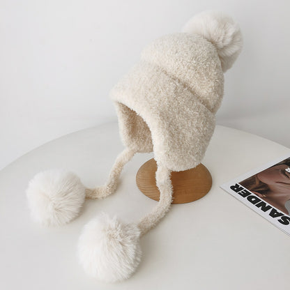 Cute Campus Zaihuile Thermal Knitting Woolen Cap